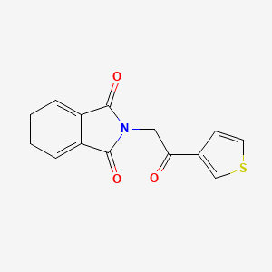 molecular formula C14H9NO3S B11456330 2-[2-Oxo-2-(thiophen-3-yl)ethyl]isoindole-1,3-dione CAS No. 1192657-16-1