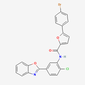 N-[5-(1,3-benzoxazol-2-yl)-2-chlorophenyl]-5-(4-bromophenyl)furan-2-carboxamide