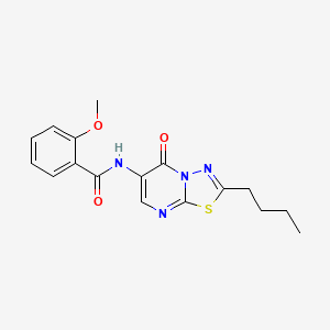 N-(2-butyl-5-oxo-5H-[1,3,4]thiadiazolo[3,2-a]pyrimidin-6-yl)-2-methoxybenzamide