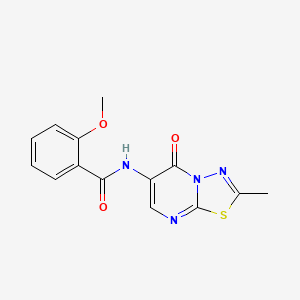 2-Methoxy-N-{2-methyl-5-oxo-5H-[1,3,4]thiadiazolo[3,2-A]pyrimidin-6-YL}benzamide