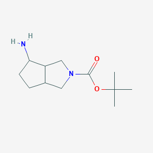molecular formula C₁₂H₂₂N₂O₂ B1145641 4-氨基-六氢-环戊[c]吡咯-2-羧酸叔丁酯 CAS No. 1187930-92-2