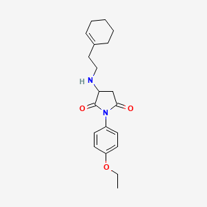 3-{[2-(Cyclohex-1-en-1-yl)ethyl]amino}-1-(4-ethoxyphenyl)pyrrolidine-2,5-dione