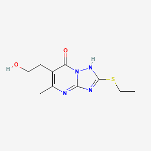 2-(ethylsulfanyl)-6-(2-hydroxyethyl)-5-methyl[1,2,4]triazolo[1,5-a]pyrimidin-7(4H)-one