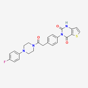 3-(4-{2-[4-(4-fluorophenyl)piperazin-1-yl]-2-oxoethyl}phenyl)thieno[3,2-d]pyrimidine-2,4(1H,3H)-dione