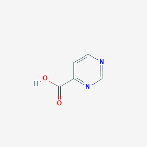 molecular formula C5H4N2O2 B114565 4-Pyrimidinecarboxylic acid CAS No. 31462-59-6