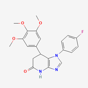 1-(4-fluorophenyl)-7-(3,4,5-trimethoxyphenyl)-1,4,6,7-tetrahydro-5H-imidazo[4,5-b]pyridin-5-one