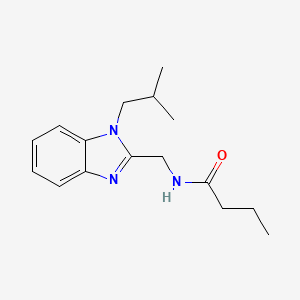 N-{[1-(2-methylpropyl)-1H-benzimidazol-2-yl]methyl}butanamide