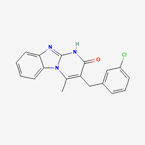 3-(3-chlorobenzyl)-4-methylpyrimido[1,2-a]benzimidazol-2(1H)-one