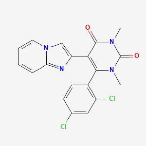 6-(2,4-dichlorophenyl)-5-(imidazo[1,2-a]pyridin-2-yl)-1,3-dimethylpyrimidine-2,4(1H,3H)-dione