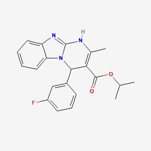 Isopropyl 4-(3-fluorophenyl)-2-methyl-1,4-dihydropyrimido[1,2-a]benzimidazole-3-carboxylate