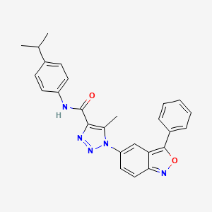 5-methyl-1-(3-phenyl-2,1-benzoxazol-5-yl)-N-[4-(propan-2-yl)phenyl]-1H-1,2,3-triazole-4-carboxamide