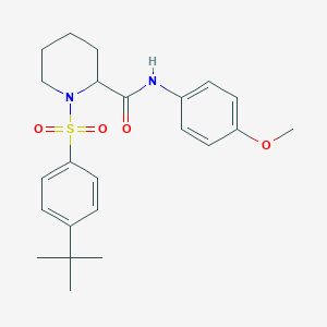 1-[(4-tert-butylphenyl)sulfonyl]-N-(4-methoxyphenyl)piperidine-2-carboxamide