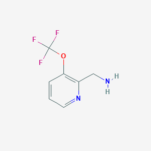 B1145679 (3-(Trifluoromethoxy)pyridin-2-yl)methanamine CAS No. 1206977-79-8