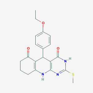 5-(4-ethoxyphenyl)-2-(methylsulfanyl)-5,8,9,10-tetrahydropyrimido[4,5-b]quinoline-4,6(3H,7H)-dione