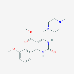 Methyl 6-[(4-ethylpiperazin-1-yl)methyl]-4-(3-methoxyphenyl)-2-oxo-1,2,3,4-tetrahydropyrimidine-5-carboxylate