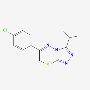 6-(4-Chlorophenyl)-3-isopropyl-7H-[1,2,4]triazolo[3,4-b][1,3,4]thiadiazine