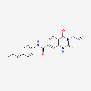 3-allyl-N-(4-ethoxyphenyl)-4-oxo-2-thioxo-1,2,3,4-tetrahydroquinazoline-7-carboxamide