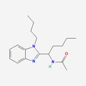 N-[1-(1-butyl-1H-benzimidazol-2-yl)pentyl]acetamide