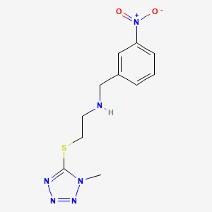 2-[(1-methyl-1H-tetrazol-5-yl)sulfanyl]-N-(3-nitrobenzyl)ethanamine