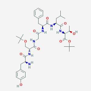 B011457 Tyrosyl-seryl(O-t-butyl)-glycyl-phenylalanyl-leucyl-threonine(O-t-butyl) CAS No. 111035-57-5