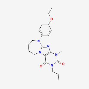 10-(4-Ethoxyphenyl)-1-methyl-3-propyl-6,7,8,9-tetrahydropurino[7,8-a][1,3]diazepine-2,4-dione