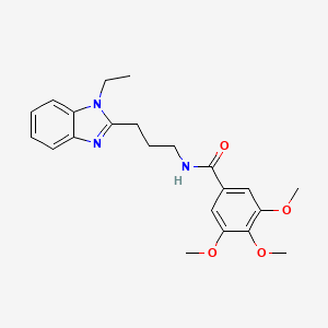 N-[3-(1-ethyl-1H-benzimidazol-2-yl)propyl]-3,4,5-trimethoxybenzamide