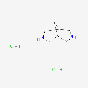 molecular formula C7H16Cl2N2 B1145709 3,7-Diazabicyclo[3.3.1]nonane dihydrochloride CAS No. 1402430-53-8