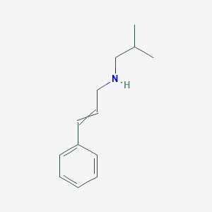 molecular formula C13H19N B114571 2-Propen-1-amine, N-(2-methylpropyl)-3-phenyl-, (2E)- CAS No. 144608-94-6