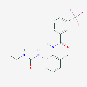 N-{2-methyl-6-[(propan-2-ylcarbamoyl)amino]phenyl}-3-(trifluoromethyl)benzamide