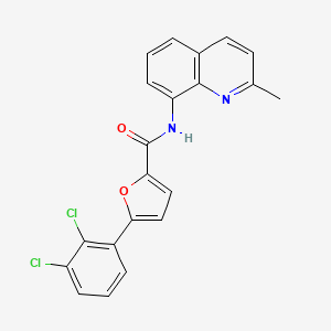 5-(2,3-dichlorophenyl)-N-(2-methylquinolin-8-yl)furan-2-carboxamide