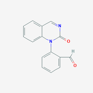 molecular formula C₁₅H₁₀N₂O₂ B1145723 1-(2-Formylphenyl)quinazoline-2(1H)-one CAS No. 1401112-00-2