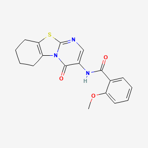 2-methoxy-N-(4-oxo-6,7,8,9-tetrahydro-4H-pyrimido[2,1-b][1,3]benzothiazol-3-yl)benzamide