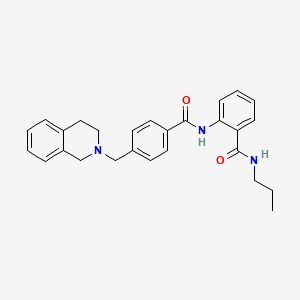 2-({[4-(3,4-dihydroisoquinolin-2(1H)-ylmethyl)phenyl]carbonyl}amino)-N-propylbenzamide