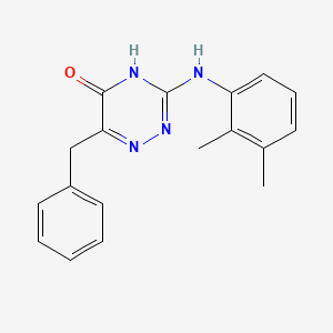 6-Benzyl-3-[(2,3-dimethylphenyl)amino]-1,2,4-triazin-5-ol