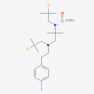 molecular formula C20H32IN2OS2Tc B114575 Technetium Tc 99m 4-iodophenethyldiaminodithiol CAS No. 142541-49-9