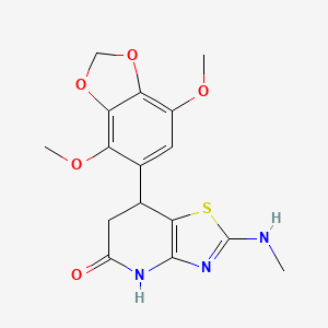 7-(4,7-dimethoxy-1,3-benzodioxol-5-yl)-2-(methylamino)-6,7-dihydro[1,3]thiazolo[4,5-b]pyridin-5(4H)-one