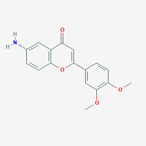 6-Amino-2-(3,4-dimethoxyphenyl)chromen-4-one