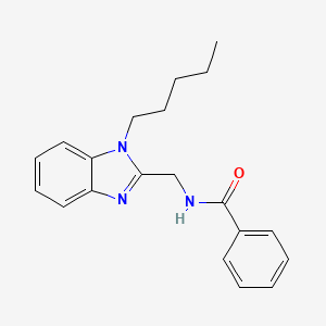 N-[(1-pentyl-1H-benzimidazol-2-yl)methyl]benzamide