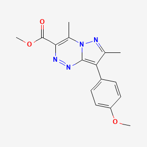 Methyl 8-(4-methoxyphenyl)-4,7-dimethylpyrazolo[5,1-c][1,2,4]triazine-3-carboxylate