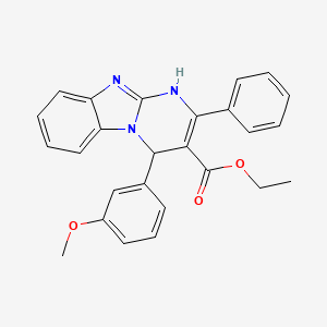 Ethyl 4-(3-methoxyphenyl)-2-phenyl-1,4-dihydropyrimido[1,2-a]benzimidazole-3-carboxylate