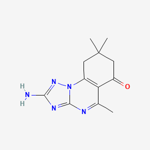 2-amino-5,8,8-trimethyl-8,9-dihydro[1,2,4]triazolo[1,5-a]quinazolin-6(7H)-one