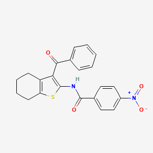 N-(3-benzoyl-4,5,6,7-tetrahydro-1-benzothiophen-2-yl)-4-nitrobenzamide