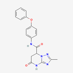 2-methyl-5-oxo-N-(4-phenoxyphenyl)-4,5,6,7-tetrahydro[1,2,4]triazolo[1,5-a]pyrimidine-7-carboxamide