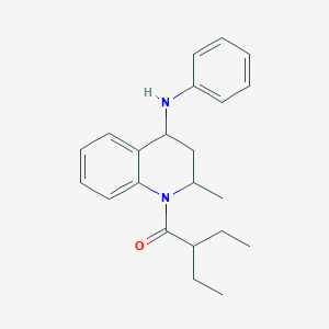 2-ethyl-1-[2-methyl-4-(phenylamino)-3,4-dihydroquinolin-1(2H)-yl]butan-1-one