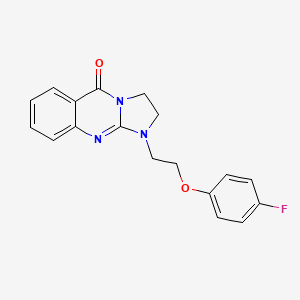 1-[2-(4-fluorophenoxy)ethyl]-2,3-dihydroimidazo[2,1-b]quinazolin-5(1H)-one