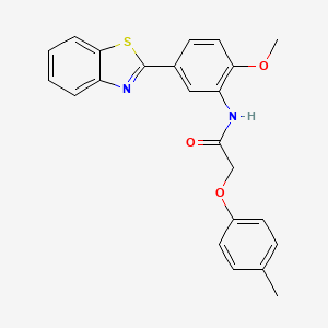 N-[5-(1,3-benzothiazol-2-yl)-2-methoxyphenyl]-2-(4-methylphenoxy)acetamide