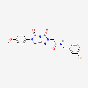 N-(3-bromobenzyl)-2-[6-(4-methoxyphenyl)-3,5-dioxo-6,7-dihydro-3H-imidazo[5,1-c][1,2,4]triazol-2(5H)-yl]acetamide