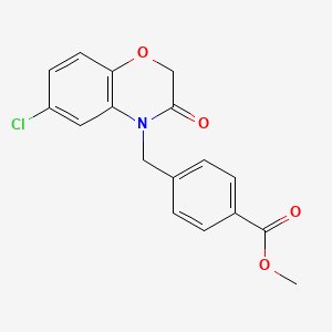 methyl 4-[(6-chloro-3-oxo-2,3-dihydro-4H-1,4-benzoxazin-4-yl)methyl]benzoate