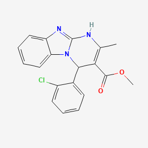 Methyl 4-(2-chlorophenyl)-2-methyl-1,4-dihydropyrimido[1,2-a]benzimidazole-3-carboxylate