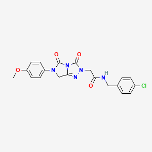 N-(4-chlorobenzyl)-2-[6-(4-methoxyphenyl)-3,5-dioxo-6,7-dihydro-3H-imidazo[5,1-c][1,2,4]triazol-2(5H)-yl]acetamide